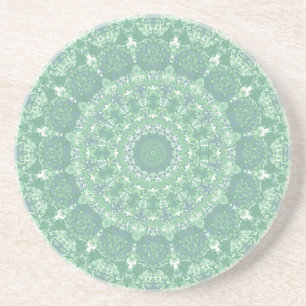 Green Kaleidoscope Coaster