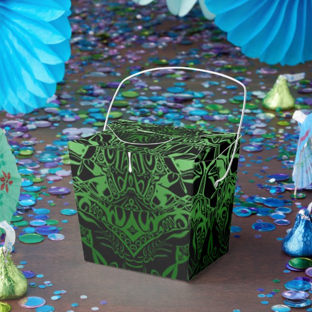 Green Kaleidoscope Favour Box (Party)