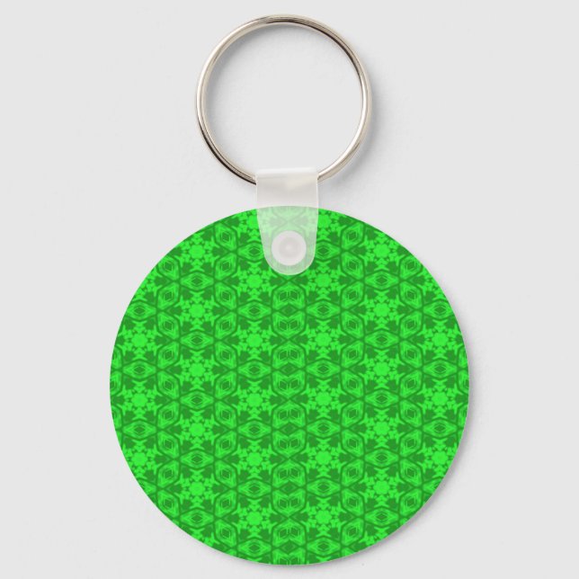 Green Kaleidoscope Key Ring (Front)