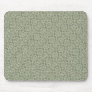 Green kaleidoscope mouse pad