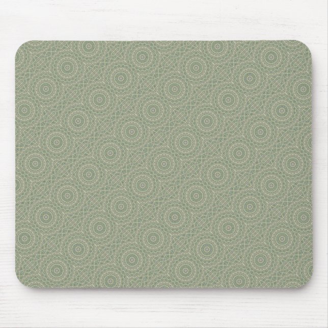 Green kaleidoscope mouse pad (Front)