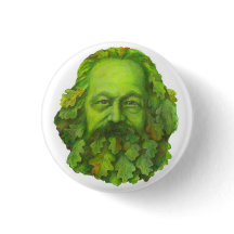 Green Karl Marx badge
