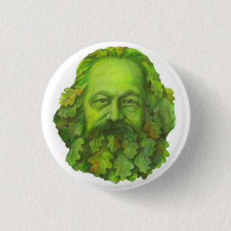 Green Karl Marx badge