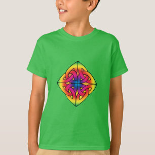 Green Kid's Celtic Diamond Knot Shirt