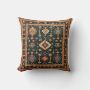 Green Kilim Lumbar Pillows: Comfort Meets Aestheti Cushion