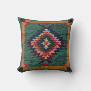 Green Kilim Lumbar Pillows: Perfect for Comfort Cushion