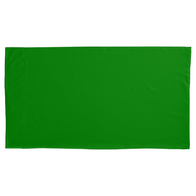 Green King Size Pillowcase (Front)