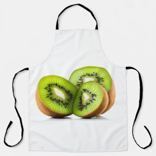 Green kiwi fruit apron