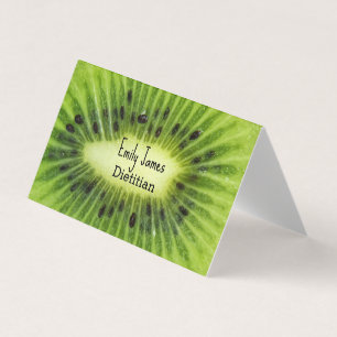 Green kiwi fruit business card