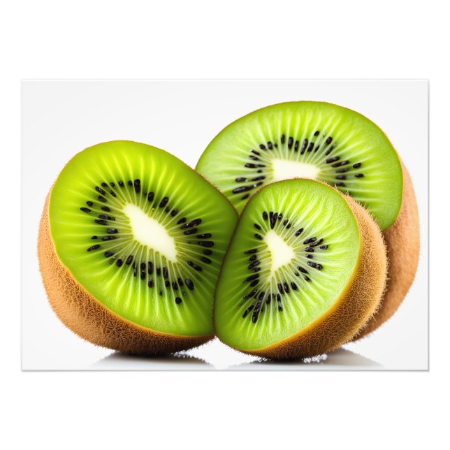 Green kiwi fruit photo print (Front)