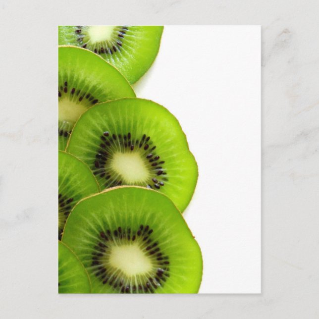 Green Kiwi Fruit Postcard (Front)