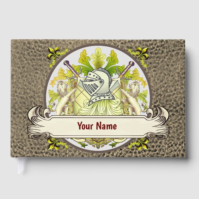 Green Knight Family Crest Surname book  (Front)