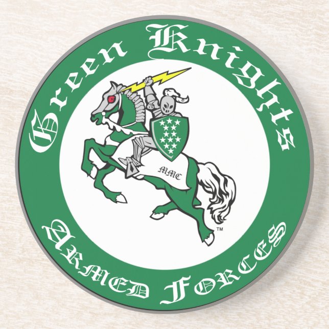 Green Knights Coaster (Front)