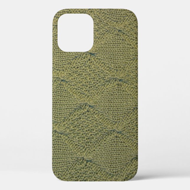 Green knitted fabric: close-up texture Case-Mate iPhone case (Back)