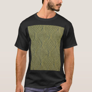 Green knitted fabric: close-up texture T-Shirt