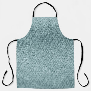 Green Knitted Texture: Trendy Background Apron