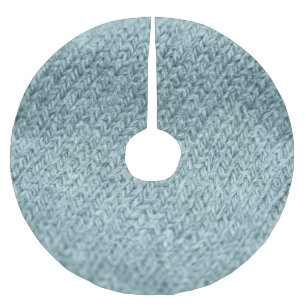 Green Knitted Texture: Trendy Background Brushed Polyester Tree Skirt