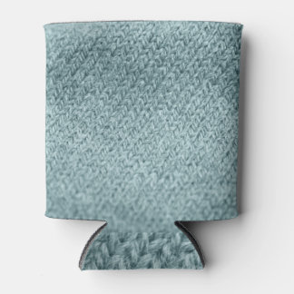 Green Knitted Texture: Trendy Background Can Cooler