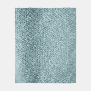 Green Knitted Texture: Trendy Background Fleece Blanket