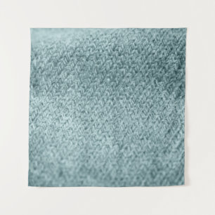 Green Knitted Texture: Trendy Background Tapestry