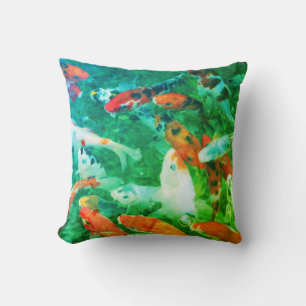 Green Koi Pond Cushion