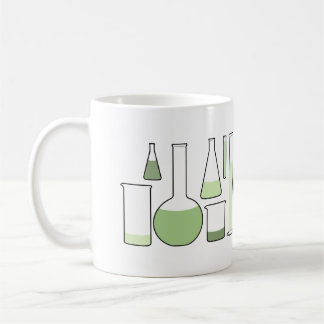 Green Laboratory Glassware Coffee Mug
