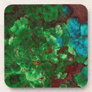 Green Laced Shattuckite Coaster