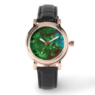 Green Laced Shattuckite Watch