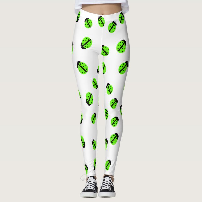 Green Lady Bug Leggings (Front)