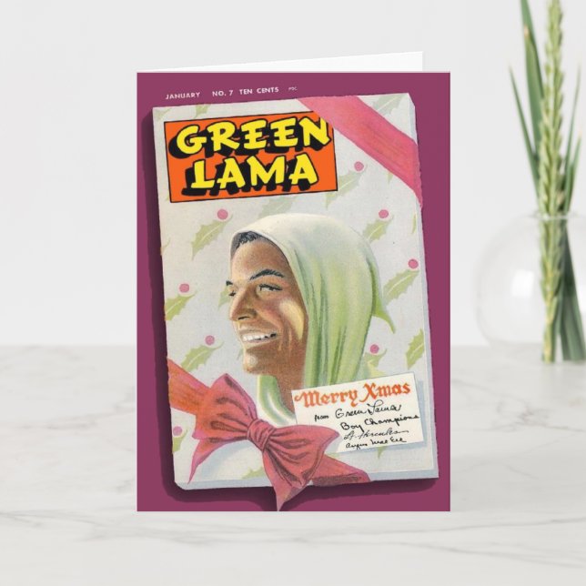 Green Lama #7 Card (Front)