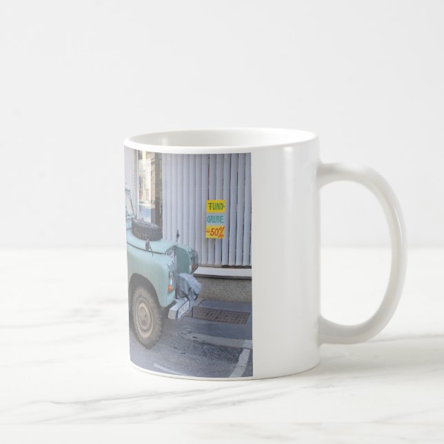 Green Land Rover Coffee Mug (Right)