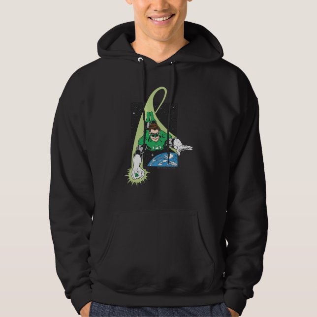 Green Lantern and Earth Hoodie (Front)