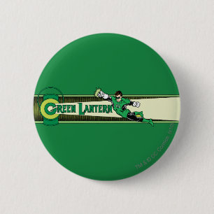 Green Lantern and Logo 6 Cm Round Badge