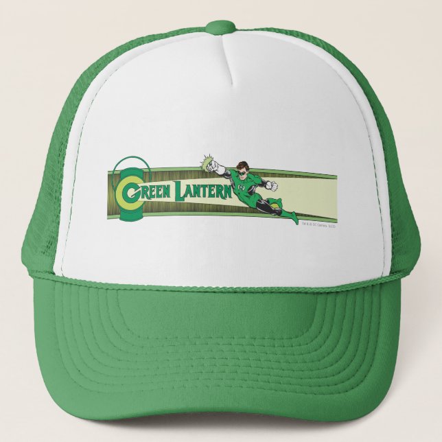 Green Lantern and Logo Trucker Hat (Front)