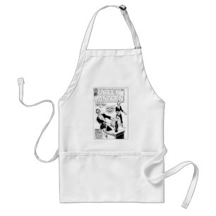 Green Lantern and Sinestro Cover, Black and White Standard Apron