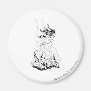 Green Lantern and Star Sapphire Magnet