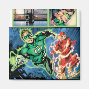 Green Lantern and The Flash Panel Magnet