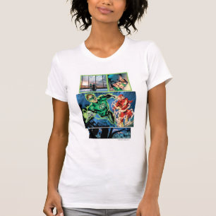 Green Lantern and The Flash Panel T-Shirt