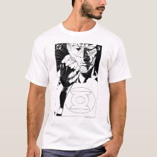 Green Lantern close up cover, Black and White T-Shirt