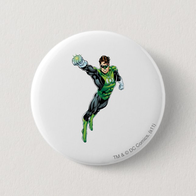 Green Lantern - Comic,  Arm out 6 Cm Round Badge (Front)