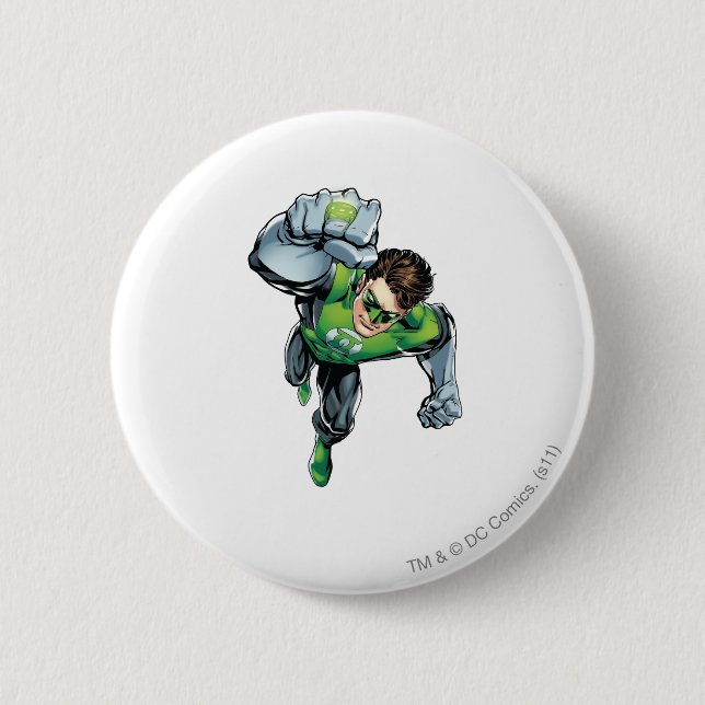Green Lantern - Comic,  Arm Raise 6 Cm Round Badge (Front)