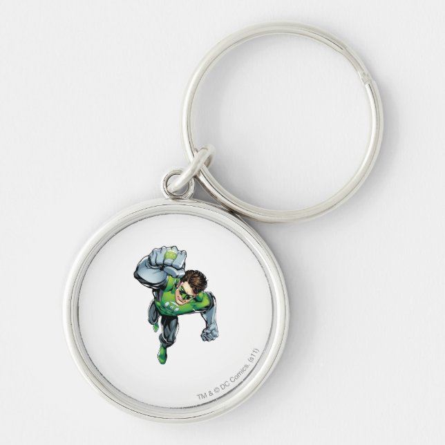 Green Lantern - Comic,  Arm Raise Key Ring (Front)
