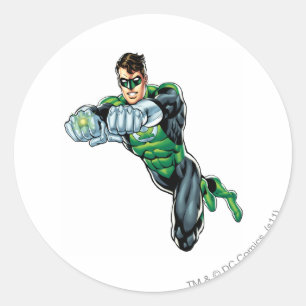 Green Lantern - Comic, Both arms forward Classic Round Sticker