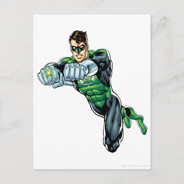Green Lantern - Comic, Both arms forward Postcard (Front)