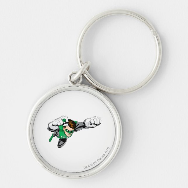 Green Lantern - Comic, Flying Right Key Ring (Front)