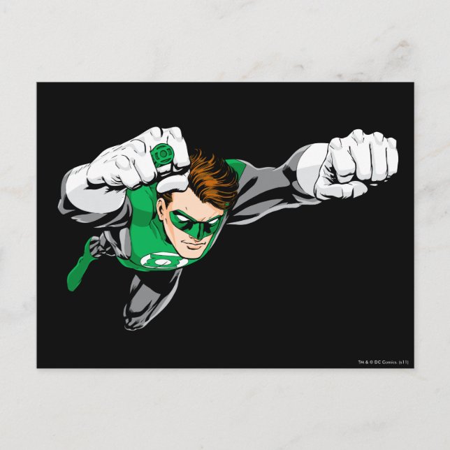 Green Lantern - Comic, Flying Right Postcard (Front)