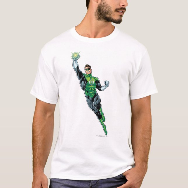 Green Lantern - Comic, Flying Up T-Shirt (Front)