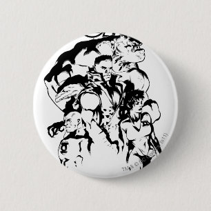 Green Lantern Corps, Black and White 6 Cm Round Badge