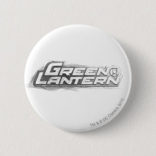Green Lantern Drawing 6 Cm Round Badge