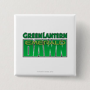 Green Lantern - Emerald Dawn Logo 15 Cm Square Badge